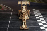 UGEARS Dragster Car Model Kit - Top Fuel Dragster Model Kits 3D Puzzle with Powerful Spring Motor - Drag Racing Model Car Kits 3D Puzzles for UGEARS