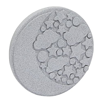 11-Piece 10-Inch Paint-Your-Own Moon and Stars Stepping Stone Kit with 1 Moon and Stars Stone, 8 Paint Pots with 10ml Acrylic Paint Each, and 2 Paint - WoodArtSupply