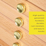 MEEDEN 4-Drawer Artist Supply Storage Box - Portable Foldable Multi-Function Beech Wood Artist Pencil & Brush Storage Box with Drawer & Compartments MEEDEN