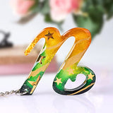 LET'S RESIN Large Alphabet Mold with Hole, Reversed Alphabet Letter Resin Molds Silicone with 30 Jump Rings, 30 Key Rings, Epoxy Molds for Keychain LET'S RESIN