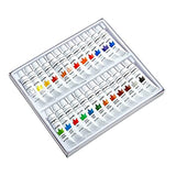 KINGART Studio Acrylic Paint, 12ml (.4oz), Set of 24 Colors KINGART