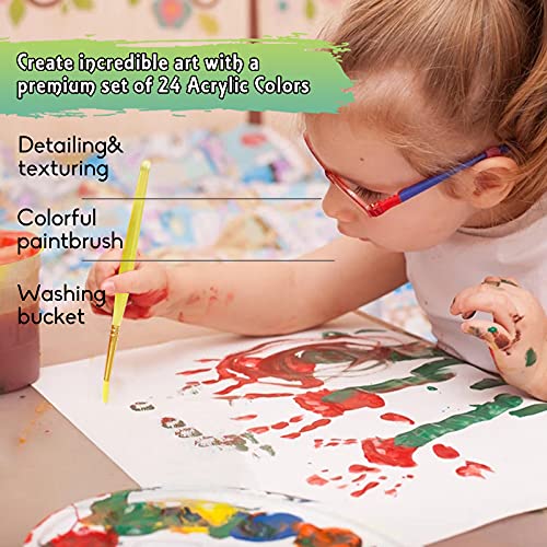 KIDDYCOLOR 158-Pieces Art Set, Deluxe Arts and Crafts Supplies for Kids,  Portable Painting Drawing Art Kit, Perfect Christmas New Year Gifts for  Girls
