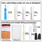 BAGERLA Needle Felting Kit, Complete Needle Felting Tools and Supplies, Needle Felting Beginner Kits, Animals Wool Felting Kits for DIY Felting BAGERLA