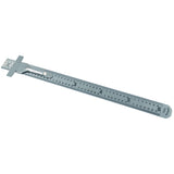 HHIP 7006-0001 6 X 15/32" Stainless Steel Ruler (32Nds, 64Ths & Decimal), Chrome HHIP