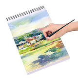 Bachmore Drawing Pad 9X12 Inch (110lb/180g), 60 Sheets, Top Spiral Bound Multi-Media for Artist Pro & Amateurs | Acrylic Art, Ink, Paint, Oil BB Bachmore