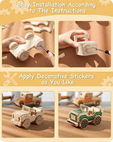 SainSmart Jr. Woodworking Building Kit, 3-in-1 Kids STEM Projects Set, DIY Wood Crafts Assembly Toys with Different Combinations for Boys and Girls SainSmart Jr.