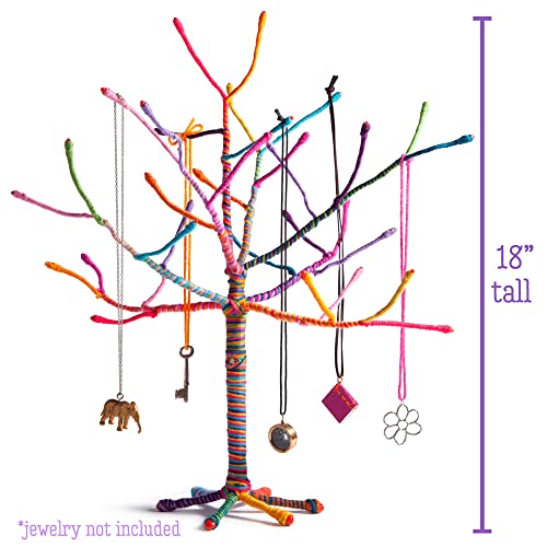 Craft-tastic – Yarn Tree Kit – Craft Kit Makes One 18" Tall Jewelry Organizer Craft-tastic