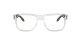 Oakley Men's Ox8156 Holbrook Rx Square Prescription Eyeglass Frames, Polished Clear/Demo Lens, 56 mm Oakley
