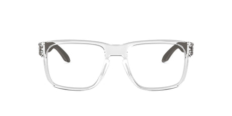 Oakley Men's Ox8156 Holbrook Rx Square Prescription Eyeglass Frames, Polished Clear/Demo Lens, 56 mm Oakley