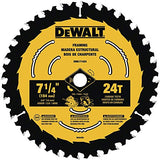 DEWALT Circular Saw Blade, 7 1/4 Inch, 24 Tooth, Wood Cutting (DWA171424) DEWALT