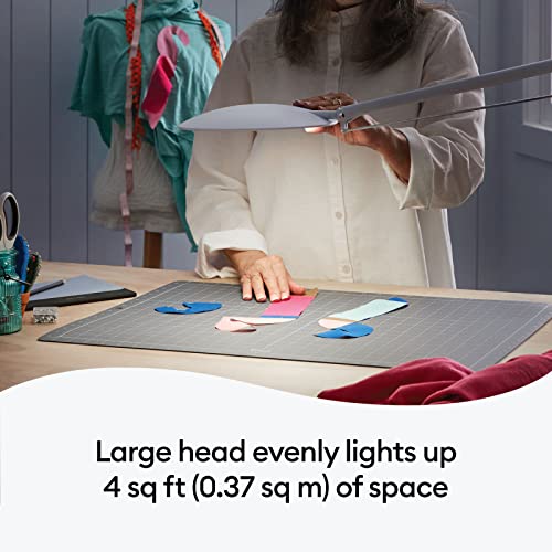 Cricut Bright 360 Floor Lamp with Digital Design Files Bundle - Adjustable Brightness and Pivoting Light, Ultimate LED Craft Lighting That Evenly