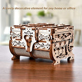 Varbertos Antique 3D Wooden Mechanical Treasure Box Puzzle for Adults and Teens varbertos