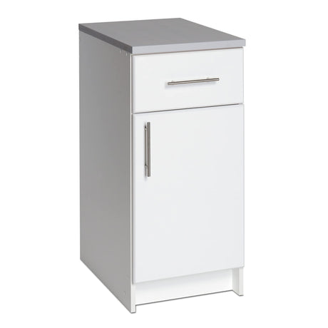 Prepac Elite 16-Inch Versatile Storage Cabinet in White with Drawer and Adjustable Shelf Prepac