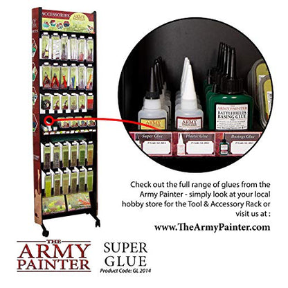 The Army Painter Super Glue - CA Glue for Miniatures and Small Parts - Strong Bond Model Glue, 20 ml - WoodArtSupply