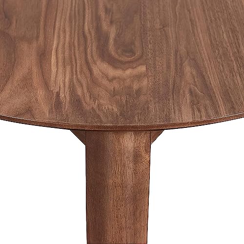 New Classic Furniture Oscar Corner Table, Walnut - WoodArtSupply