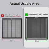 Dofiki Honeycomb Laser Bed 400x400mm Magnetic Steel Honeycomb Working Table for Laser Engraver, Honeycomb Panel with Metal Tray for Laser Cutting Dofiki