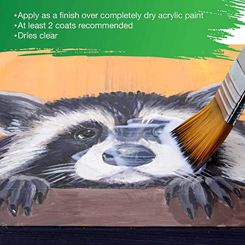 U.S. Art Supply Professional Matte Varnish, 32 oz (Quart) - Acrylic Medium, Clear Permanent Protective Finish for Paintings & Artwork, Apply Over Dry U.S. Art Supply