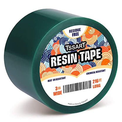 TSSART Resin Tape for Epoxy Resin Molding - Silicone Thermal Adhesive Tape, Oxidation and High Temperature Resistance Easy Peeling, Epoxy Release - WoodArtSupply