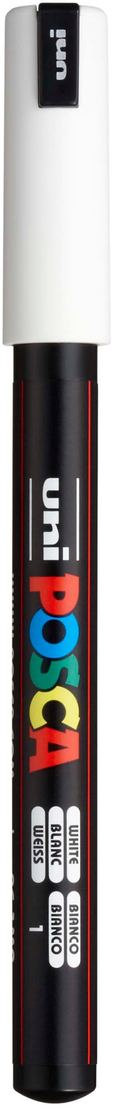 Posca Marker 1M in White, Posca Pens for Art Supplies, School Supplies, Rock Art, Fabric Paint, Fabric Markers, Paint Pen, Art Markers, Posca Paint Uni Posca