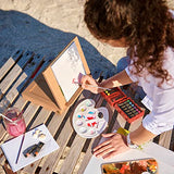 Arteza Tabletop Easel, 13.4 x 10.3 x 2 Inches, Portable Beechwood Easel Box with Single, Open-Compartment Drawer and Wooden Palette, Art Supplies ARTEZA