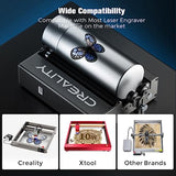 Laser Rotary Roller, Creality 360° Laser Engraver Y-axis Rotary Module for Engraving Curved Surface Objects, Diameter 5mm to 120mm Cylindrical & Creality