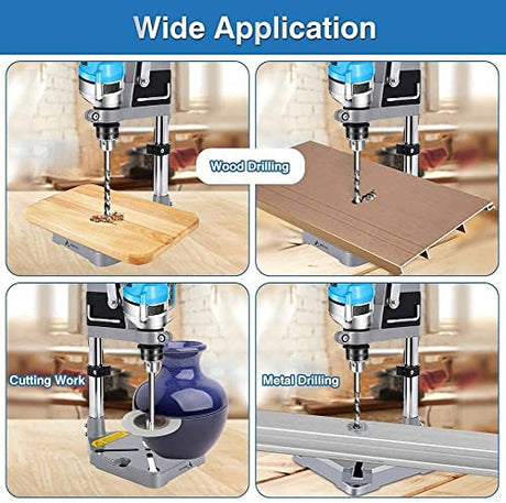 GOTOTOP Drill Press,Adjustable Desktop Drill Stand,Rotary Tool Holder,Universal Bench Clamp Workbench Repair Tool,Multifunctional Rotary Tool GOTOTOP