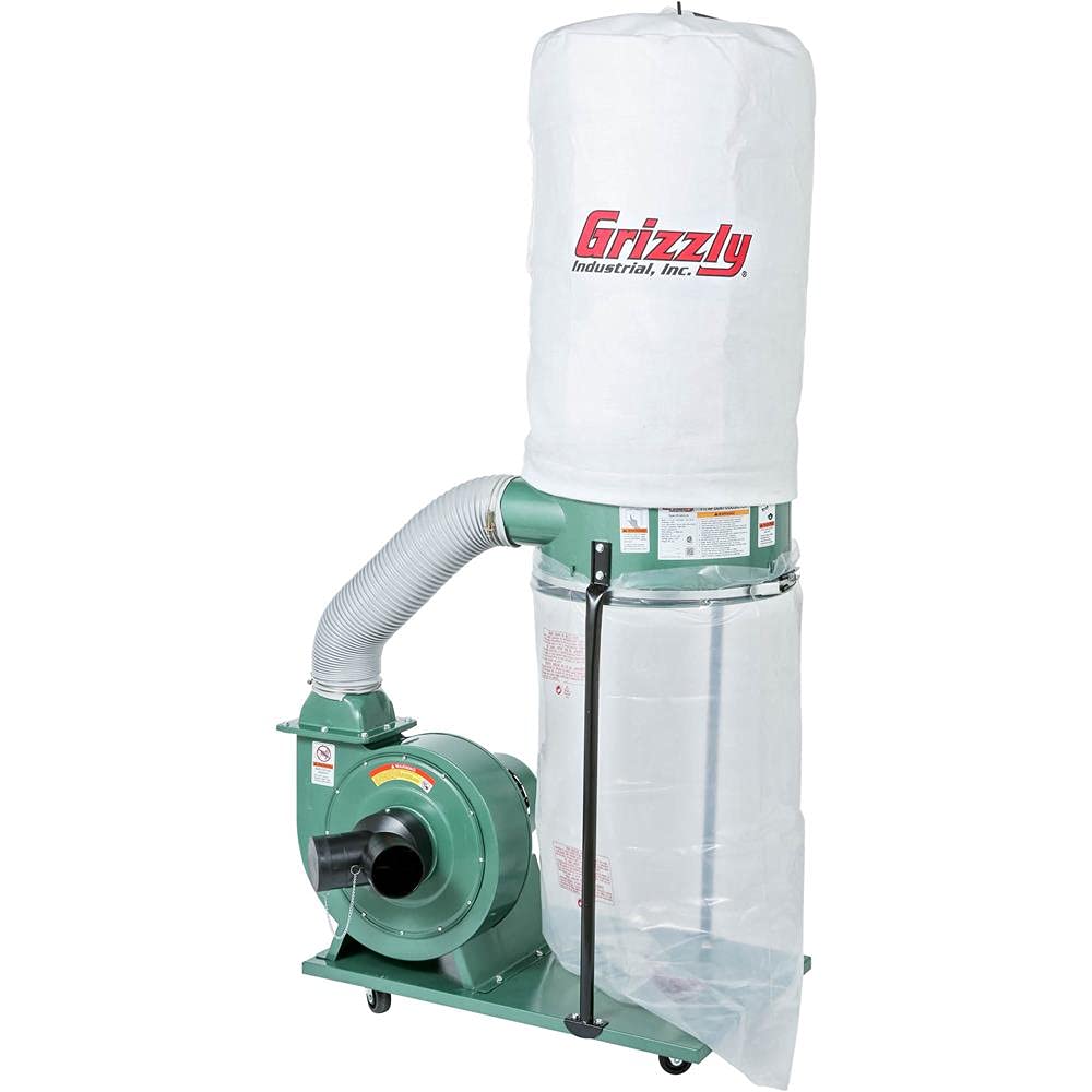 Grizzly Industrial G1028Z2-1-1/2 HP Portable Dust Collector - WoodArtSupply