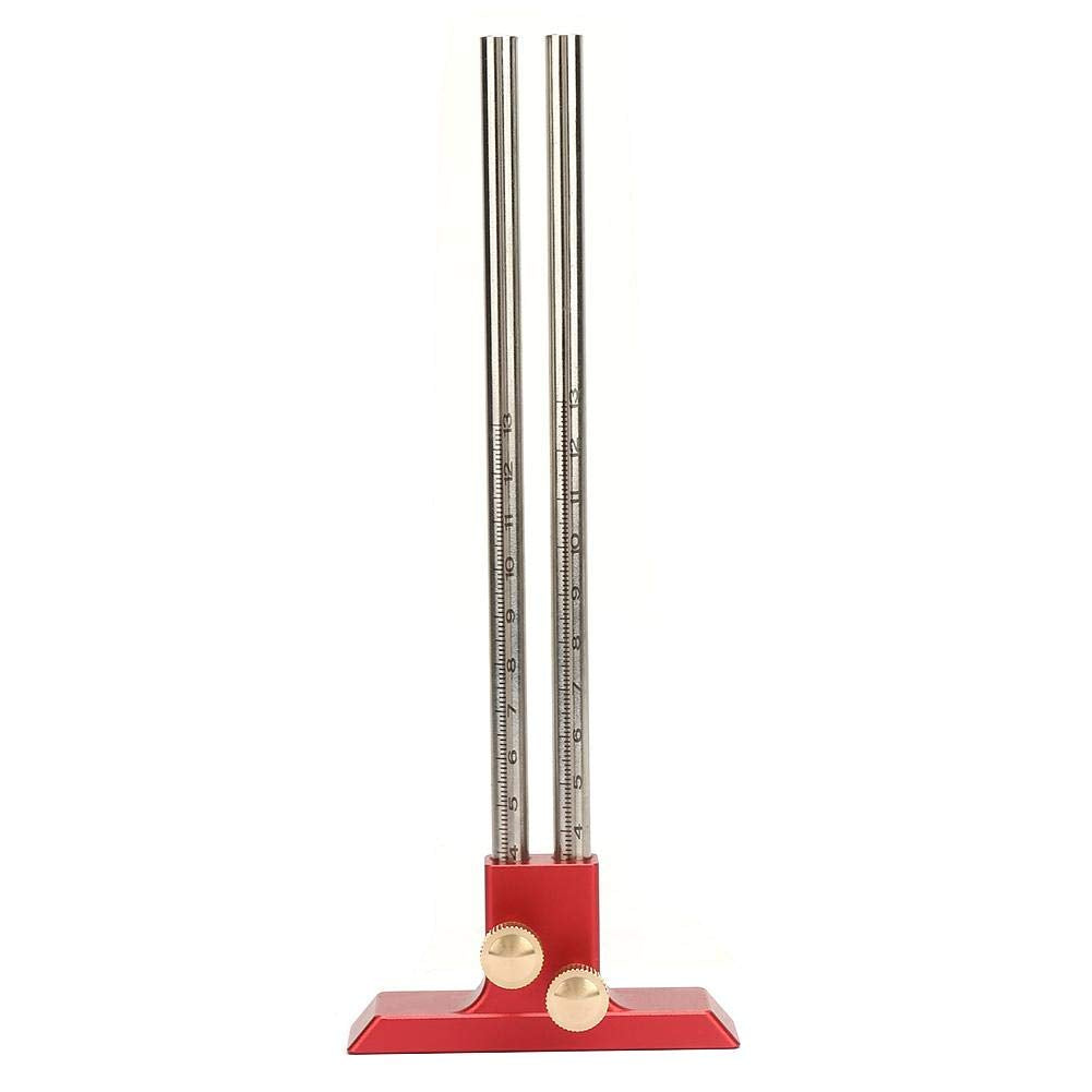 YWBL-WH Double Head Scriber Stainless Steel Woodworking Marking Gauge Scriber Ruler Wood Scribe Tool YWBL-WH