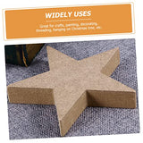 Abaodam 12 Pcs Wooden Star Ornament Unfinished Wood Star Cutouts Blank Star Cutout Farmhouse Xmas Table Blocks Christmas Wooden Craft Christmas Decor Abaodam