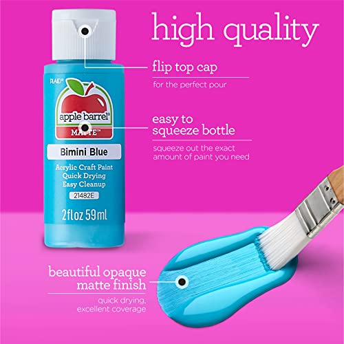 Apple Barrel Acrylic, Pink Polish 2 oz, 21379EA Paint, 2 Fl Oz (Pack of 3), 6