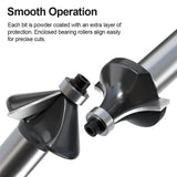 FivePears Tungsten Carbide Router Bits - 12 Piece Router Bit Set with 1/2-Inch Shank for Doors,Tables,Shelves,Cabinets,DIY Woodwork FIVEPEARS