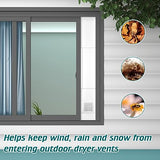 Daisypower Dryer Vent Window Kit,4" Adjustable Window Vent Kit with Outdoor Dryer Vent Cover Daisypower