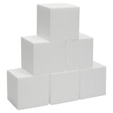 Juvale 6 Pack Foam Cube Squares for Crafts - Polystyrene Blocks for DIY, Floral Arrangements, Arts Supplies (4 x 4 x 4 in, White) Juvale