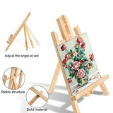 AROIC 72 PCS Professional Painting Set with Easels, 6 PCS Wood Easels,6 Packs of 60 Brushes with Nylon Brush Head and 6 pcs Palettes, Painting AROIC