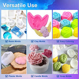 CHANGTIKEJI Silicone Mold Making Kit,84OZ Super Elastic Liquid Silicone for Mold Maker, Fast Cure Translucent Silicone Rubber for Casting Resins CHANGTIKEJI