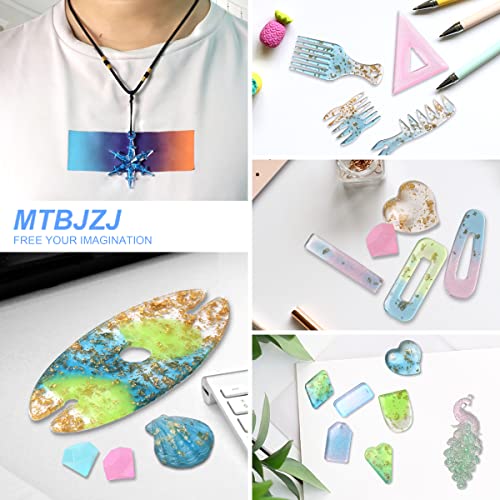 Epoxy Resin, 32OZ Crystal Clear Epoxy Resin Kit for Beginners - Not Yellowing and No Bubble Self Leveling for River Table Tops, Jewelry Making, DIY, MTBJZJ