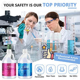 Teexpert Crystal Clear Epoxy Resin Kit 1 Gallon Self-Leveling Coating and Casting Resin, High-Gloss & Bubbles Free Resin and Hardener Kit for DIY Teexpert