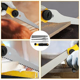 Japanese Hand Saw Sharp High Carbon Steel Pull Saw Ergonomic Non-slip Flush Cut Saw with 3 Saw blades Cutting Trimming Tool for Woodworking Pruning HOTBEST