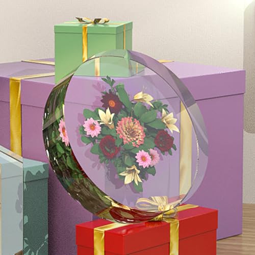 ResinWorld Set of 8'', 6'', 4'', 3'' Round Deep Tray Molds, Tray Board Coaster Silicone Molds for Resin Casting, Floral Flower Preservation Bouquet