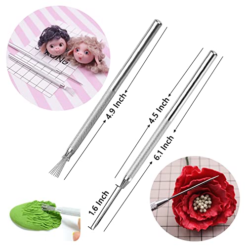 14PCS Ceramic Pottery Clay Ribbon Sculpting Tool Kit with Feather Wire Texture and Needle Detail Tools for Carving,Modeling,by Augernis Augernis