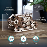 UGEARS Steampunk Submarine - Ugears Wooden 3D Puzzles for Adults - Mechanical Wood Model - Brain Teaser Unique Puzzles - Educational and Creative UGEARS