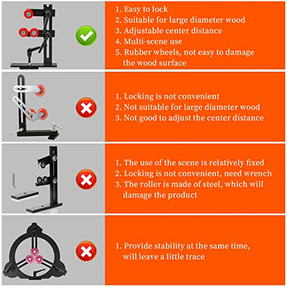 Wood Lathe Steady Rest, JAZORR L Shape Woodworking Steady Rest, Lathe Tool Rest,Wood Lathe Tools, Wood Lathe Tools and Accessories with Three Metal - WoodArtSupply