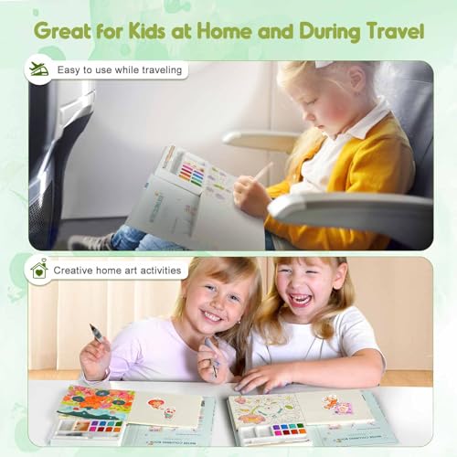  3 Pack Watercolor Coloring Books for Kids Watercolor Paint Book  water color paint sets for kids coloring books for kids ages 4-8 Water  Colors Paint Kids Pocket Hand Book Stocking Goodie