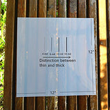 ZHluja 12-Pack 7.5 mil 12x12 inch Blank Stencil Sheet for Cricut Vinyl,Acetate Milky Translucent PET, Silhouette, Craft Template Material ZHluja