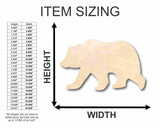 Unfinished Wood Grizzly Bear Shape - Animal - Craft - up to 24" DIY 8" / 1/4" 24 Hour Crafts