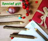 NUTTA - 12 Pencils Graphite Wooden Pencils Rustic Branch & Twig Wood Pencil Home Decoration or Gift Handmade Wooden Craft DIY Decorate Room Decor NUTTA