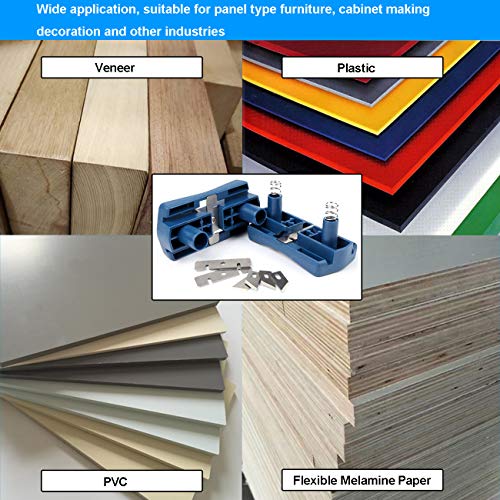 Edge Banding Trimmer, Veneer/Laminate Edge Trimmer Mini Plastic PVC Plywood Melamine Wood Edge Band Cutter, Manual Trimming Woodworking Tool TIOIT COEME