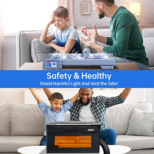 IKIER Enclosure for Laser Engraver, Dust-proof and Fireproof for IKIER K1 Pro/K1 Ultra and Other Laser Cutter, Foldable Laser Engraving Machine Cover IKIER