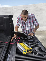 STANLEY PI1000S Power Inverter 1000W Car Converter: Triple AC Outlets, Dual 3.1A USB Ports, 12V DC Adapter STANLEY