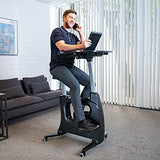 FLEXISPOT Computer Workstation Standing Desk Exercise Bike Home Office Furniture Desk -Deskcise pro（Black） FLEXISPOT